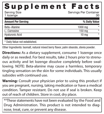 Myodurance label